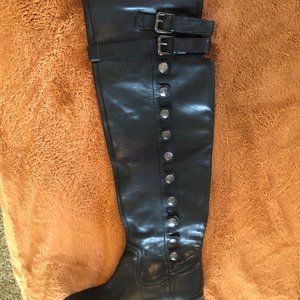 Sam Edelman Over the knee black leather boots
